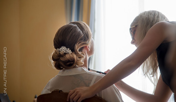 Coiffure à domicile pour un mariage du côté de Brach