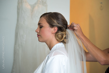 Coiffure pour mariée à domicile proche de Brach